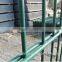 Twin wire welded and powder coated steel wire mesh fence