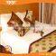 Promotion good quality size of queen hotel bed runner and cushion cover
