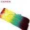 Hot Selling Tangle Shedding Free Factory Wholesale Price Rainbow Hair Weaving