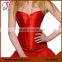 400401 Factory Wholesales Steel Busk Solid Satin Corset