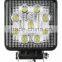Hot Sale IP67 9*3W Super Bright Auto LED Work Lights 12V LED Work Light Offroad 27W LED Work Light