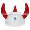 White Plastic Viking Football Helmet wholesale with for Football Events & Parties & Carnivals