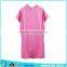 Rosy pink color girl Hooded changing towel gril towelling surf hooded towel