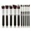 Hot sell fashionable private label face cleaner cosmetic brush set without package wholesale