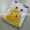 Small bee velour printed animal hood kids towel poncho/printed kids hooded bath towel