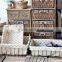 home nothions storage cotton rope basket with iron iron frame
