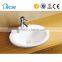 Above counter oval one hole ceramic sinks for bathroom