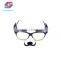 Unique Fox Shaped Eyewear With Mustache Pendant Party Sunglass