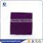 Purple Wood Button Flap Velvet Pouch With Embroidery