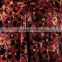 dots print velvet fabric floral