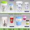 high quality decorative double wall ceramic coffee mug with lids