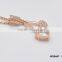 Double arrow hearts with AAA cubic zirconia pendant necklace good jewelry
