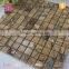 China Factory Direct Sales Cheap Natural Brown Marble Mosaic Tiles,Mosaic Wall Tile Design