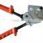 Ratchet cable cutting tool with safety lock for cutting copper aluminum cables 400mm2 max, HS-500B ratchet cable cutter