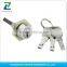 normal computer handle length euro profile master key door aluminum handle knob gate lock cylinder