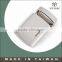 Company logo plain flat metal belt buckle backs easy release