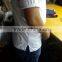 Roll Sleeves Scoop Neck T-shirt