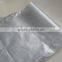 100% virgin material one side laminated silver color PE tarpaulin
