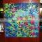 Wall mounted custom abstract acrylic painting