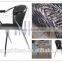 hard pvc chair hot sales india chair with wood armrest AH-24B