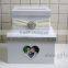 Elegant money box for wedding with photo frame