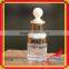 20ml Slant Shoulder Glass Liquid Foundation Bottles With Shiny Silver Lotion Pump