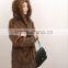 Fashion genuine knitted mink fur coat for women MC01