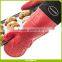 Silicone Oven Mitts Set of 2 Extra Long Professional Heat Resistant Potholder Gloves With Quilt Lining