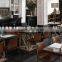 Giron iron & leather dining chair, Industrial Leather metal Chair