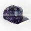 Acrylic Flat Brim Hat,6 Panel Hat Flat Brim,6 Panel Flat Brim Hat