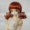 new arrival dark brwon bjd/blythe doll wig with wavy end
