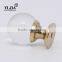 Door Hardware European Zinc Crystal Furniture Cabinet Glass Knob