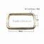 large open plain metal bag hardware square ring