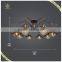 Russian Style Coffee Color and Iron Base Material Ceiling Lamp Classic Indoor Decorative