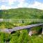 Galvanized Highway guardrail of two waves