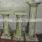FACTORY SUPPLY GREEN ONYX COLUMNS PILLARS CARVED TOP