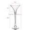 Tall wedding table centerpiece decoration champagne floral ornament clear glass vases