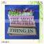 Bar Home Decoration Mdf Material Hanging String Letter Plate