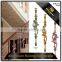 Interior Artistic Floor Mounted Cast Aluminum Handrail