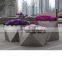 Arlau outdoor stainless steel flower pots square