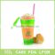 2017 new design color AS plastic snack water juice mug