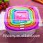 BPA-Free Stackable Plastic Food Storage Container Set With Lid/5pcs Plastic Food Storage Container Set