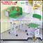 cartoon design kids study table and chair wooden kids study desk