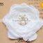High quailty simulation satin flower for children's garment accessories