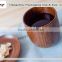 Handmade wholesale top quality wooden tea cup without handle