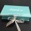 Luxury Blue Hair Collection Custom Ribbon Gift Box