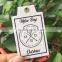 2017 high quality custom white cardboard paper hang tags for garments
