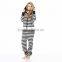 PA0050A Womens STRIPED HOODED ONESIE