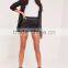 Custom Satin Boxer Shorts Women Plain Black Satin Highwaisted Shorts Wholesale
