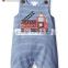 New style boys clothing newborn baby cotton sleeveless amusing fabric embroidery romper high quality clothes